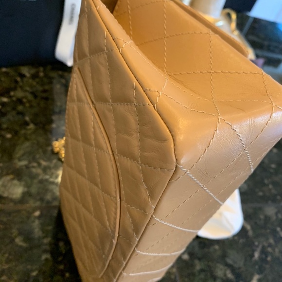 ❌Sold❌Chanel beige quilted ghw 226 reissue double - Picture 6 of 11